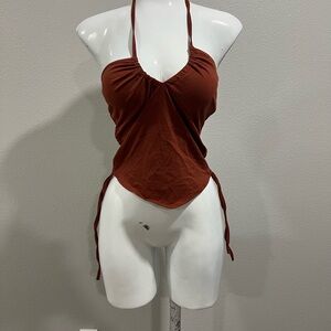Rust Halter Top
